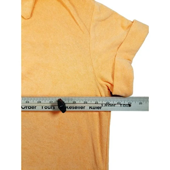 Show Me Your MuMu Women's Parker Button Down Orange Terry Size Small - Picture 6 of 9